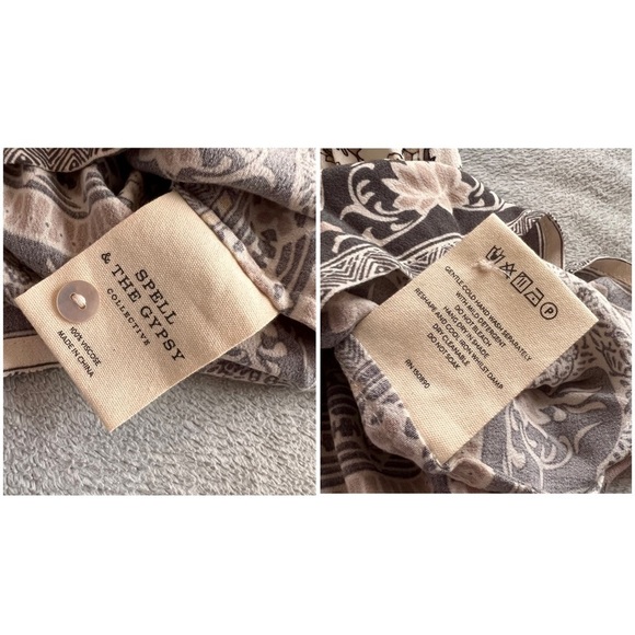 NWT Spell & The Gypsy Collective Journey Flounce Sleeve Paisley Playsuit Romper - Picture 15 of 17